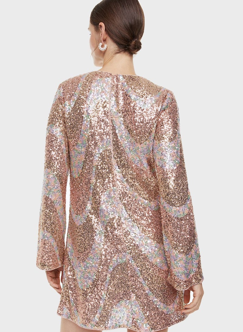 Sequin Mini Dress