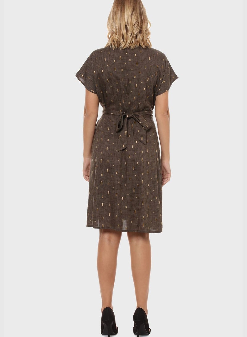 Printed Mini Dress