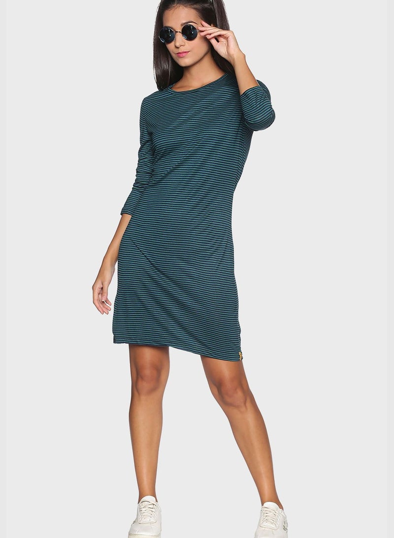 Boat Neck Bodycon Dress