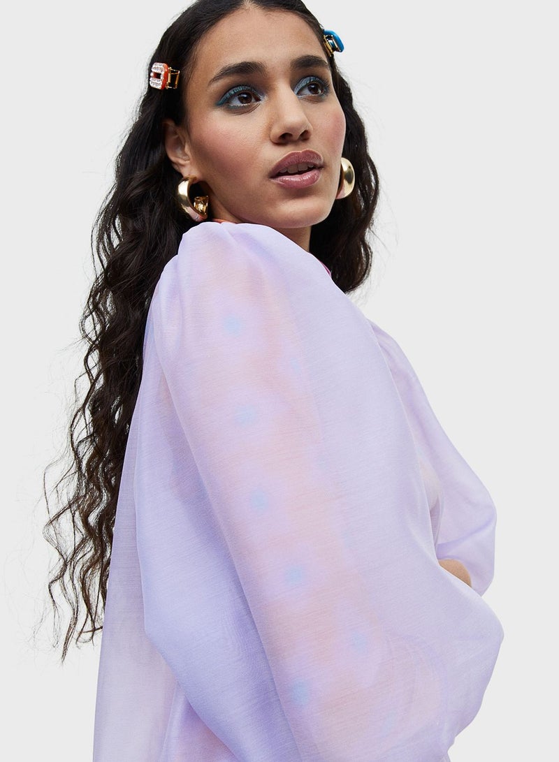 Lavender Chiffon Dress