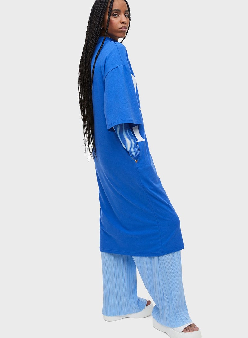 Oversized Graphic Dress