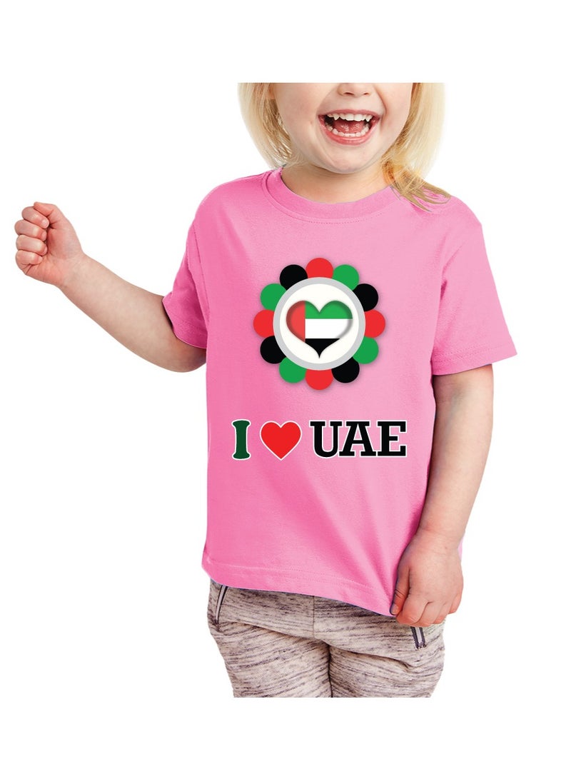 Kids Girls UAE Tshirt With Combo Set