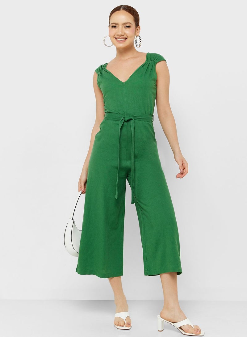 Belted Strap Jumpsuit