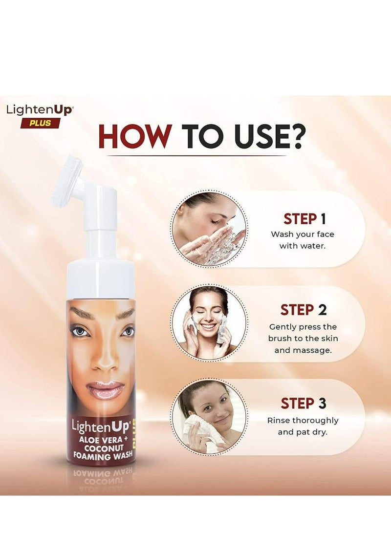 LightenUp Plus Aloe Vera + Coconut Foaming Wash 150 ML
