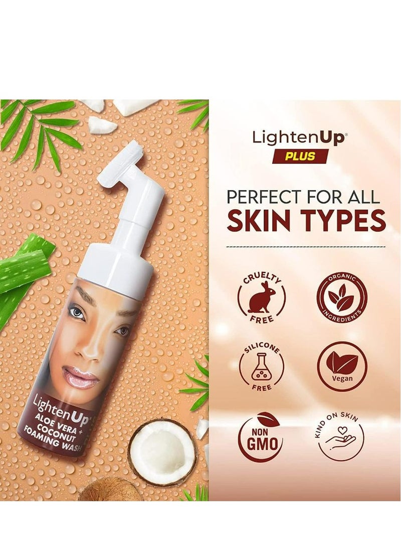 LightenUp Plus Aloe Vera + Coconut Foaming Wash 150 ML