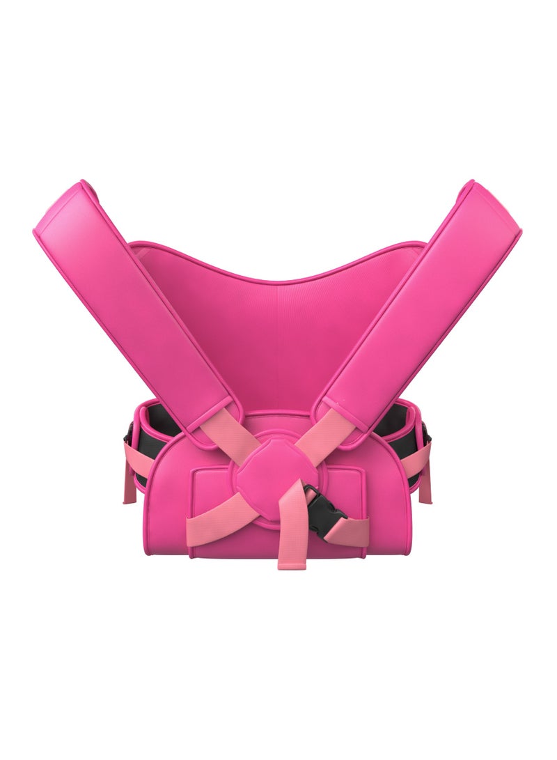 WaterLand Baby Carrier - Innovative Carrier You Can Use Both in Water & Land - Waterproof Infant Chest Holder with Adjustable Straps, Lightweight Toddler Harness for Pool, Beach & Snow (Pink Flamingo)