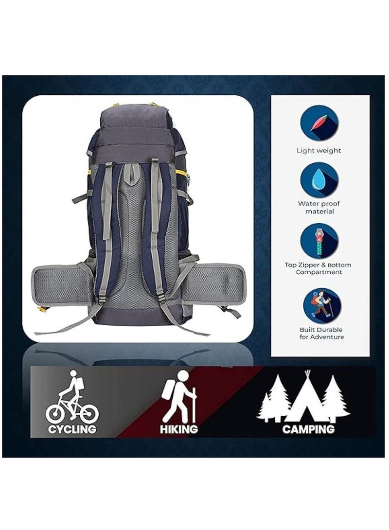 TRAVEL BACKPACK FOR OUTDOOR SPORT HIKING TREKKING BAG CAMPING RUCKSACK -  (Black)