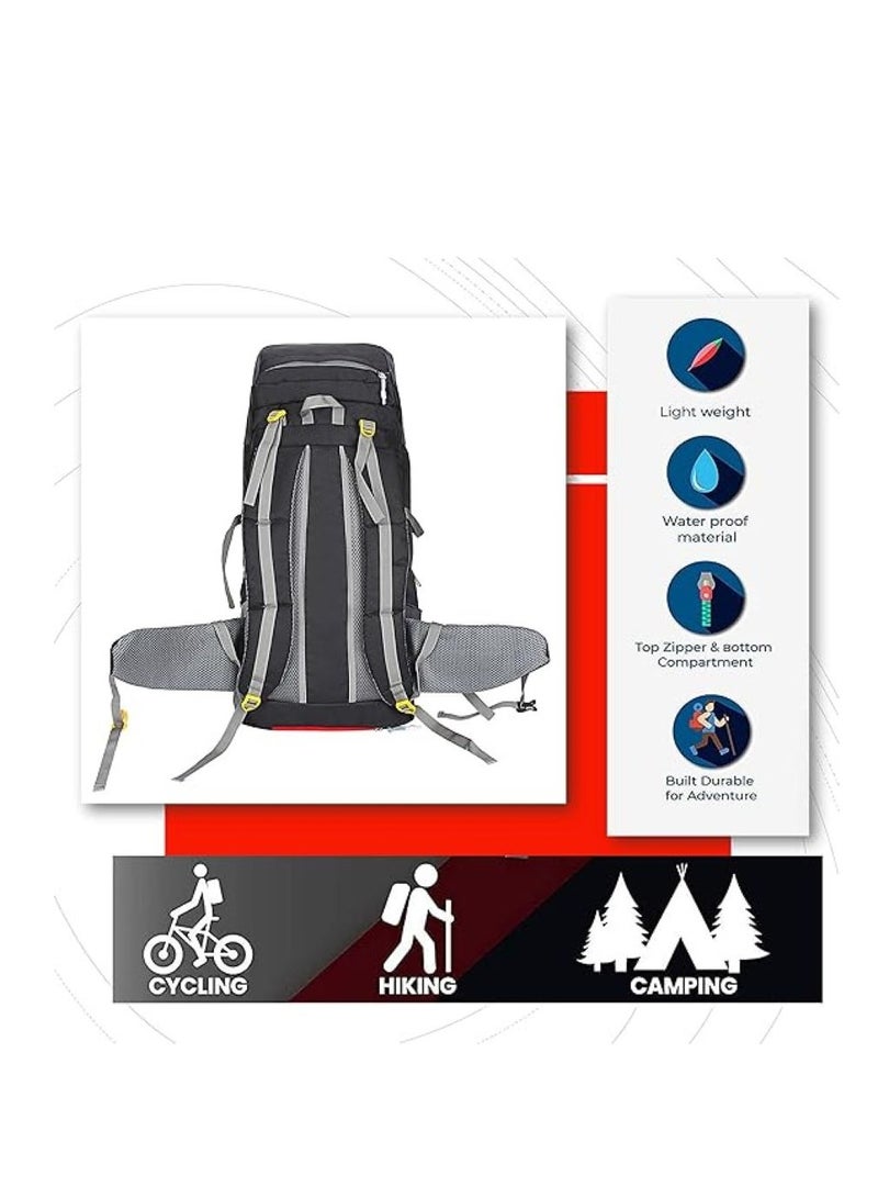 TRAVEL BACKPACK FOR OUTDOOR SPORT HIKING TREKKING BAG CAMPING RUCKSACK - 55 L (SKY Blue)