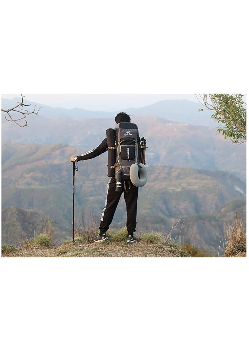 TRAVEL BACKPACK FOR OUTDOOR SPORT HIKING TREKKING BAG CAMPING RUCKSACK - 80 L (Grey)