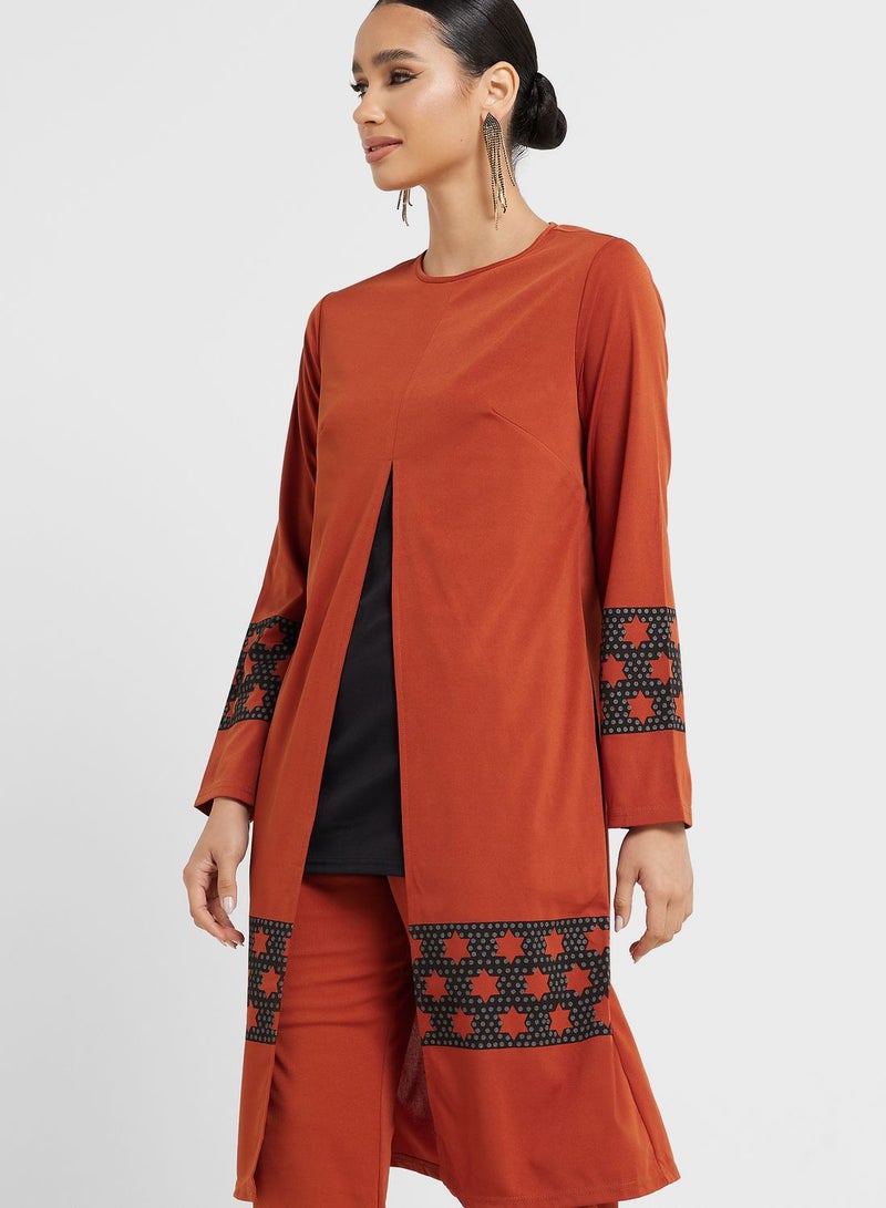 Printed Tunic And Pant Set