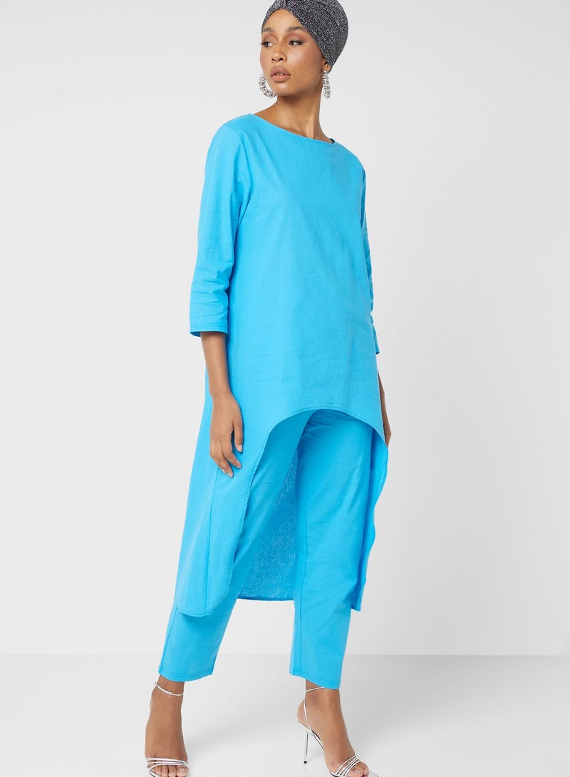 High Low Tunic & Pant Set