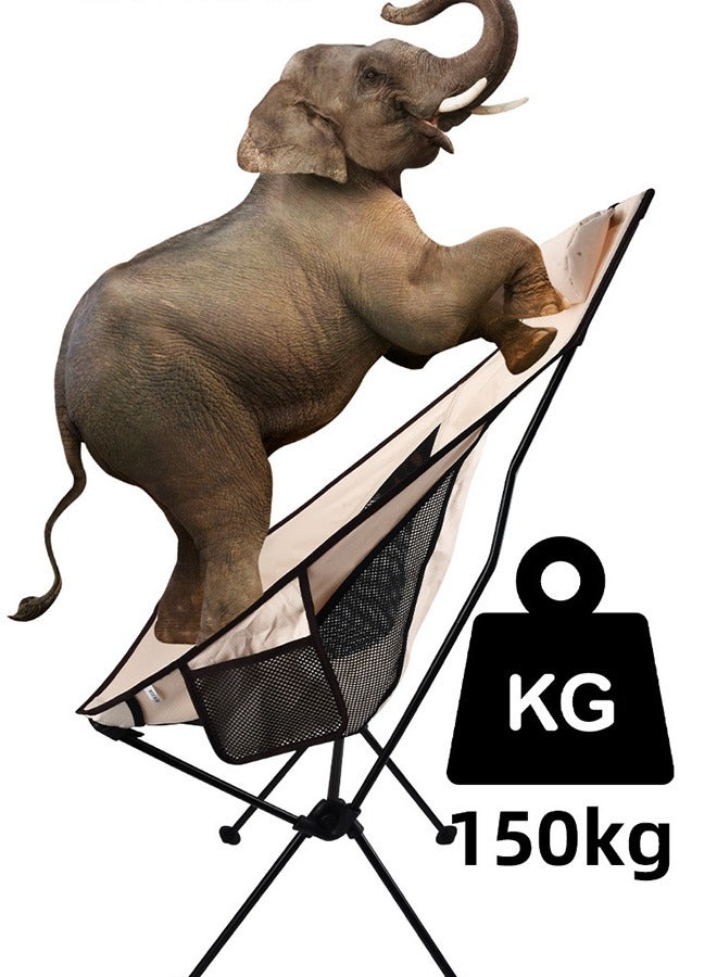 Camping Chair, Portable Folding Chair, Beach Chair with Side Pocket, Lightweight Hiking Chair available in 4 colours