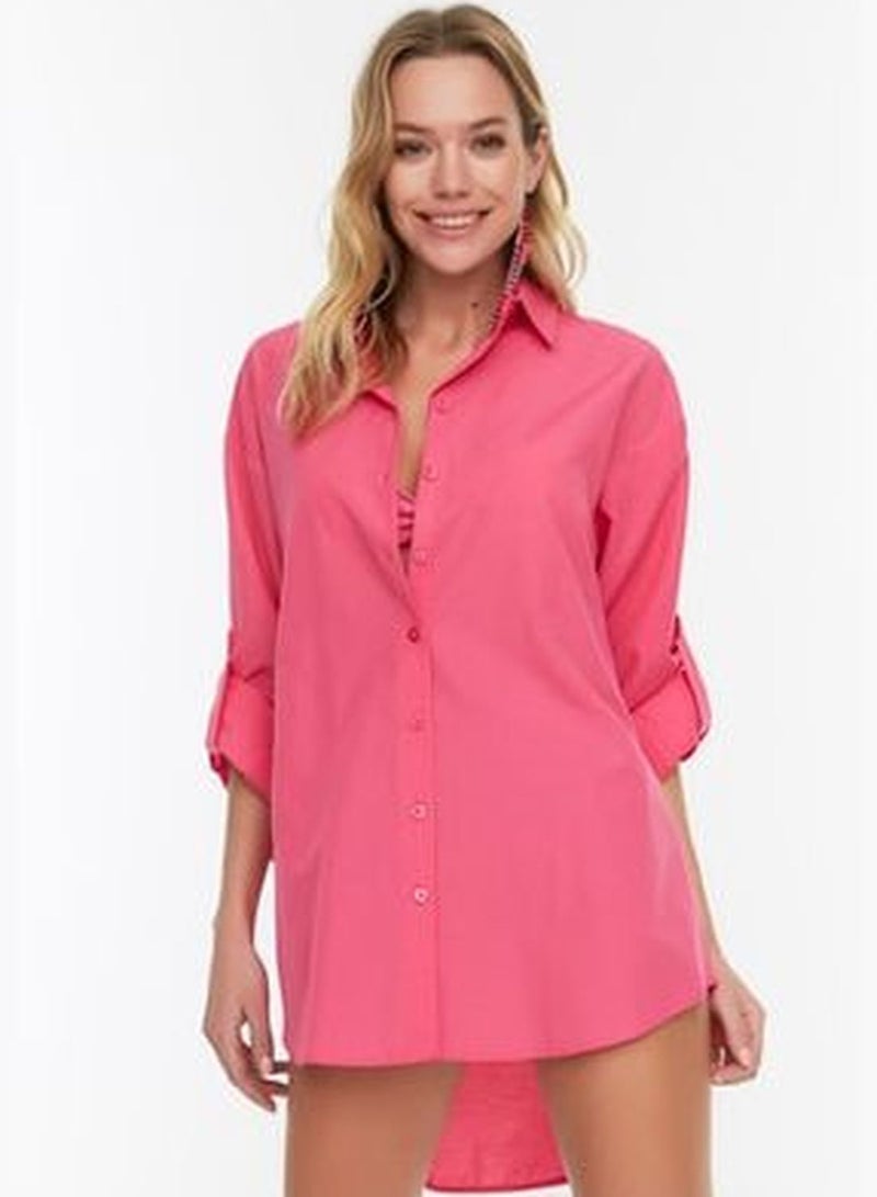Pink Woven Shirt TBESS22GO0664