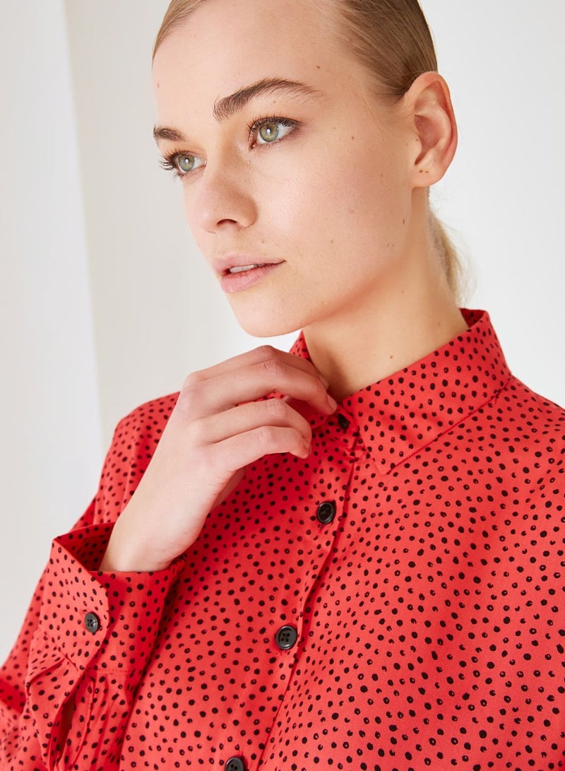 Button Down Printed Shirt