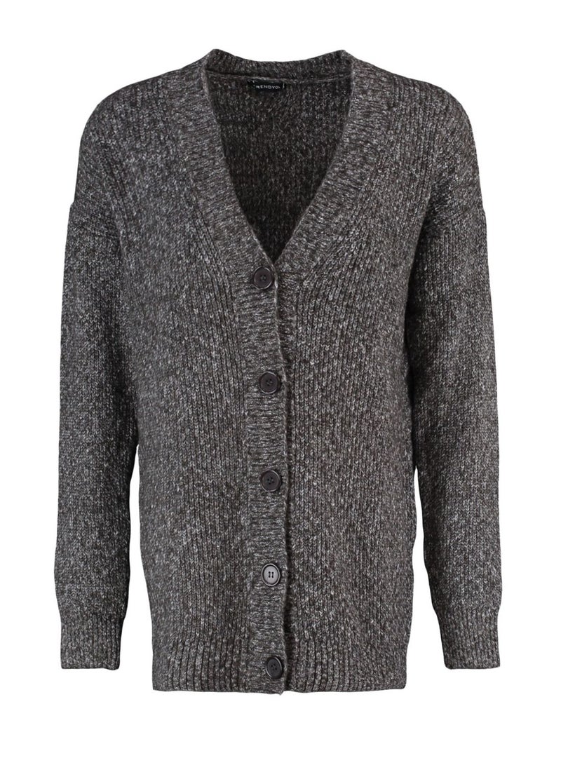 V-Neck Knitted Cardigan