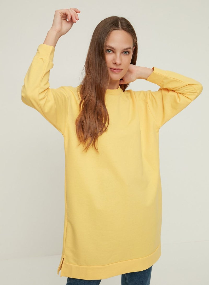 Round Neck Oversized Sweatshirt