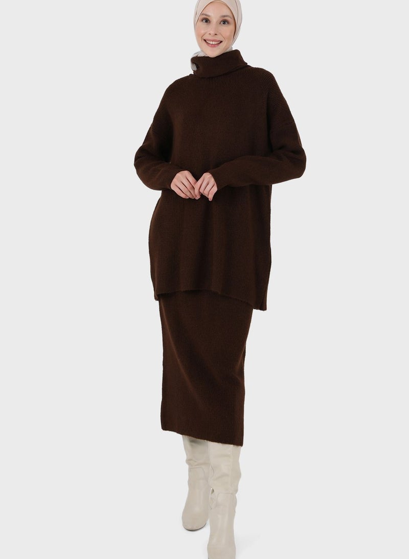 Unlined - Polo neck - Knit Suits