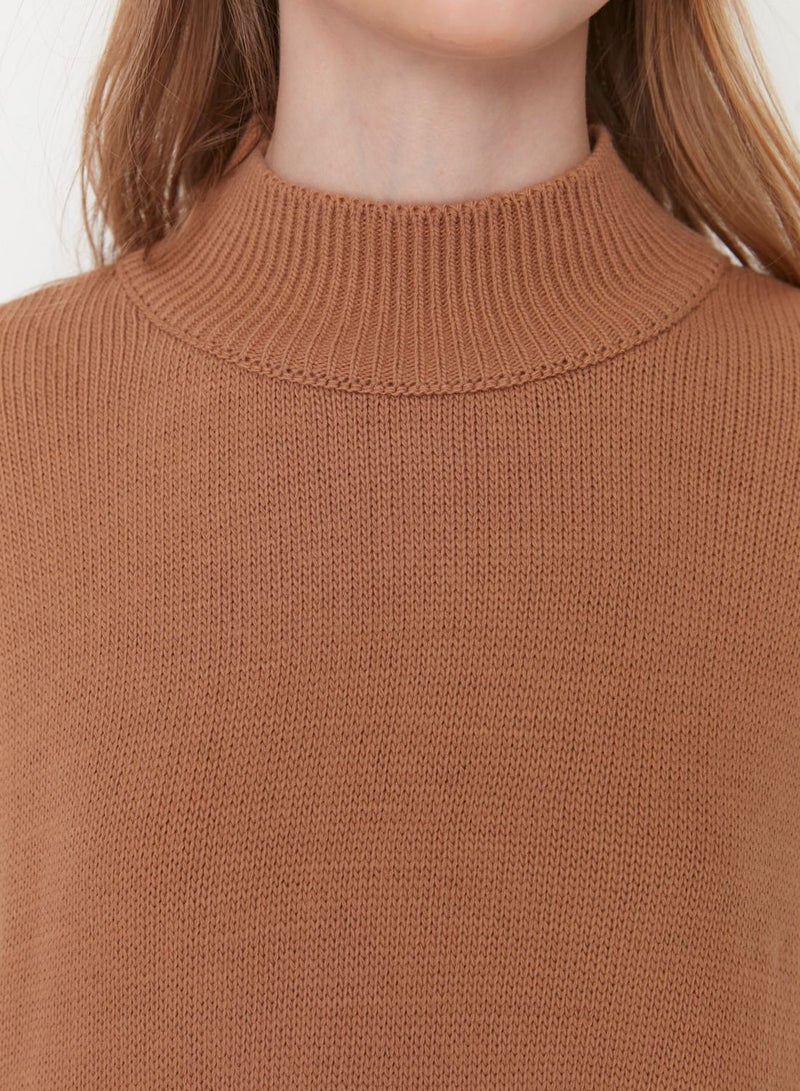 High Neck Knitted Sweater