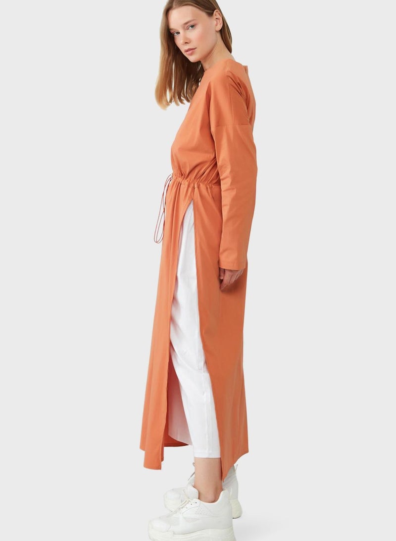 Side Slit Tie Detail Tunic