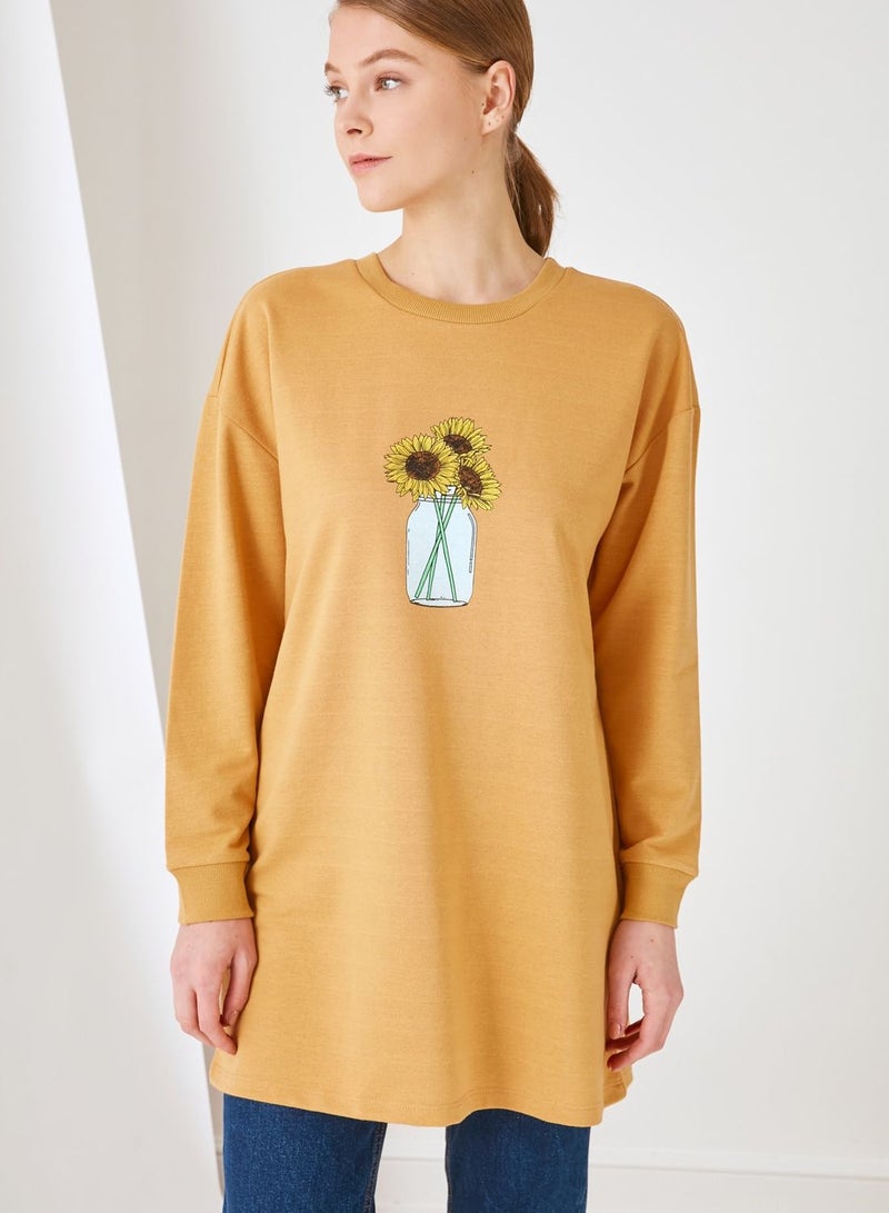 Graphic Knitted Sweatshirt