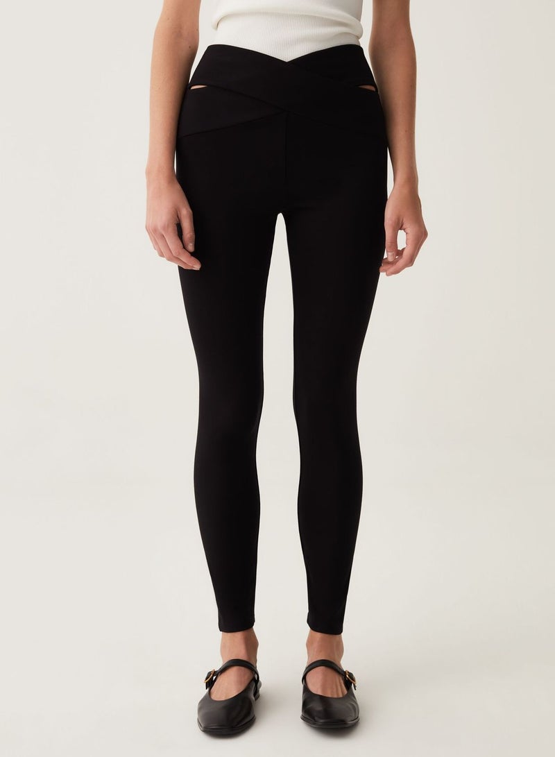 OVS Leggings With Cut-Out Details