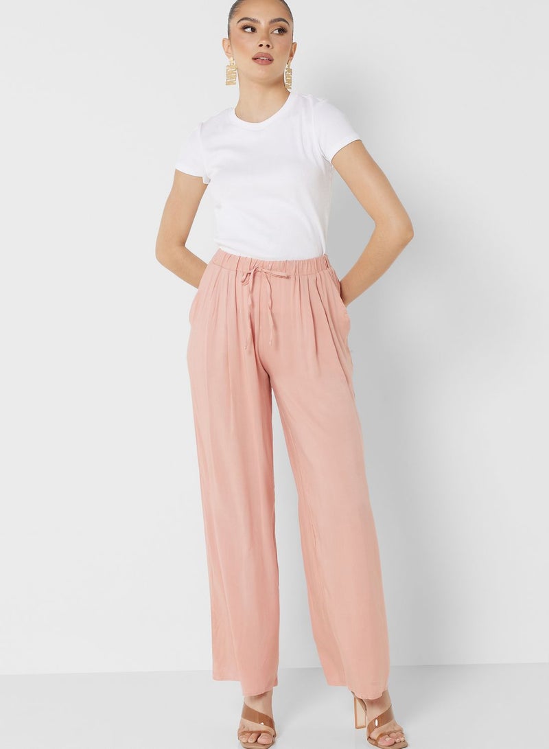 High Waist Wide Leg Pants