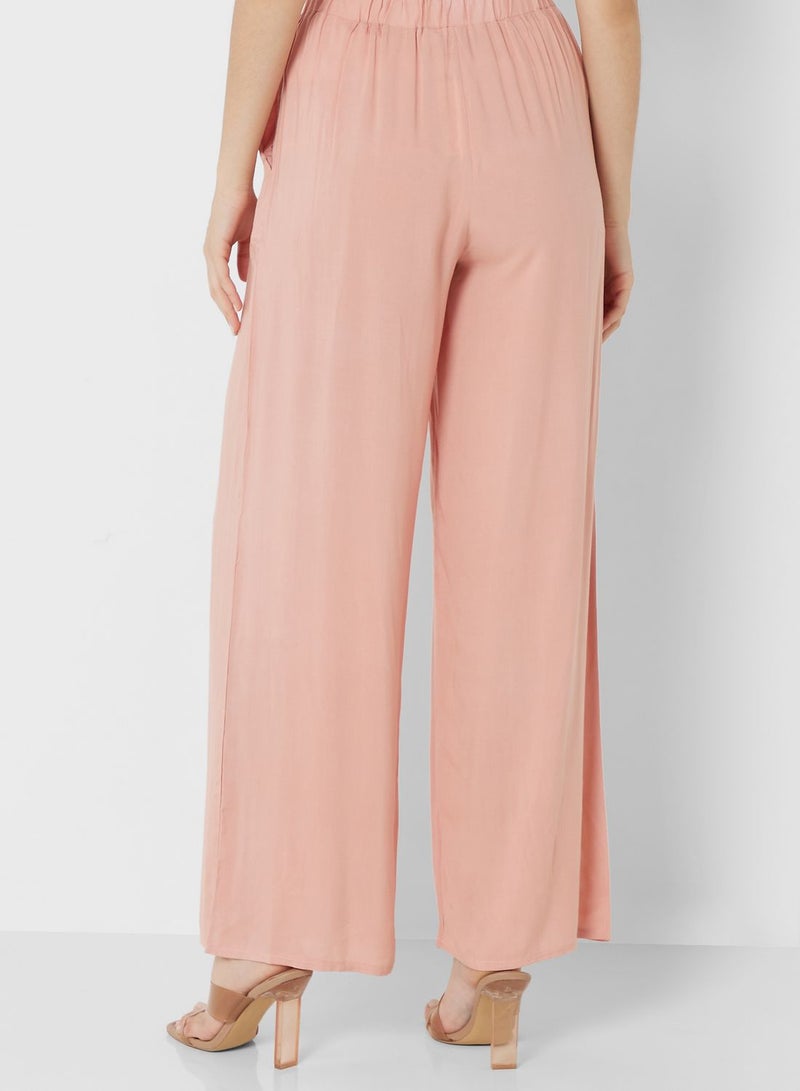 High Waist Wide Leg Pants