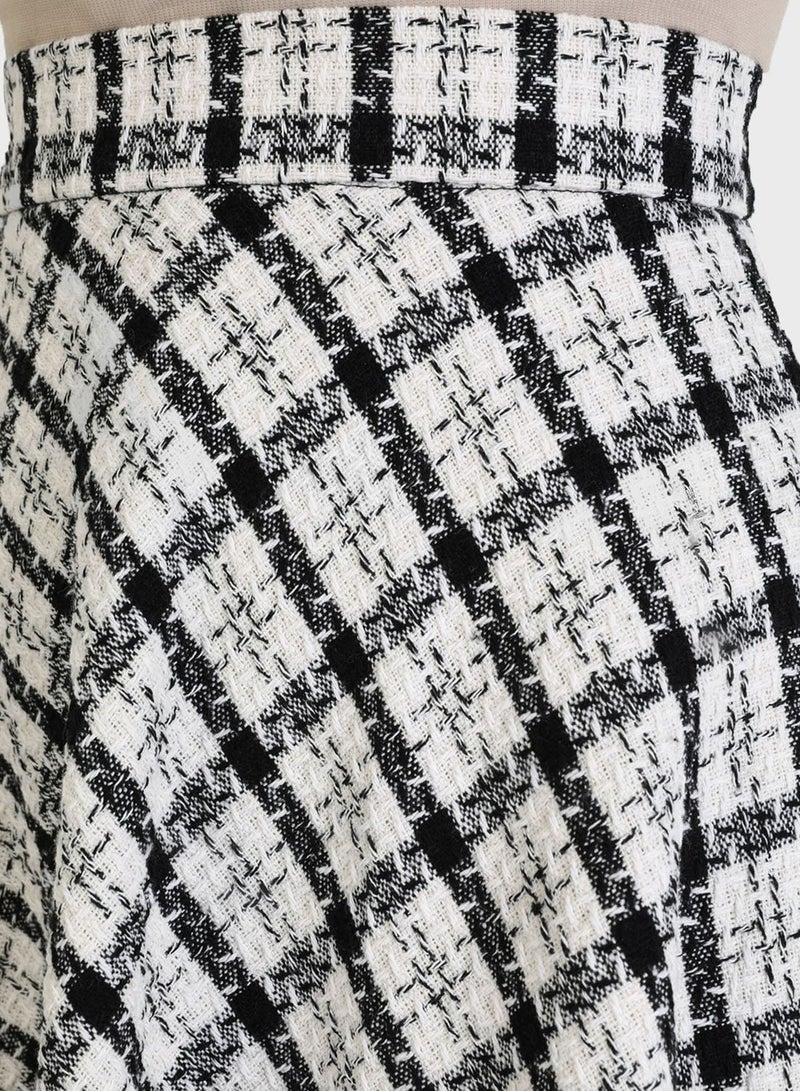 High Waist Printed Skirt