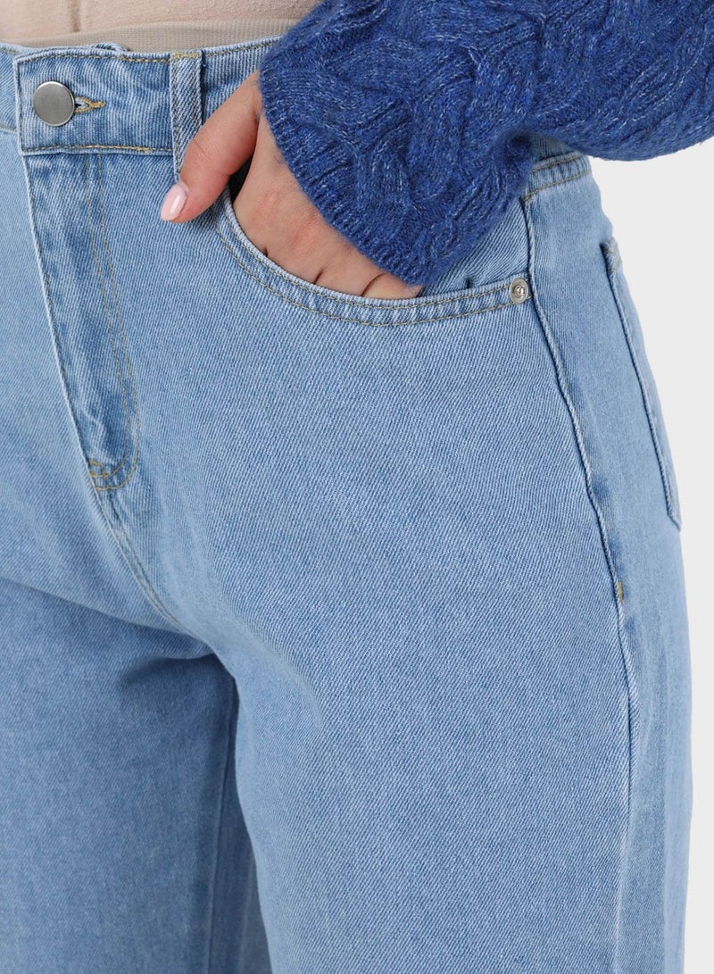 Side Slit Jeans