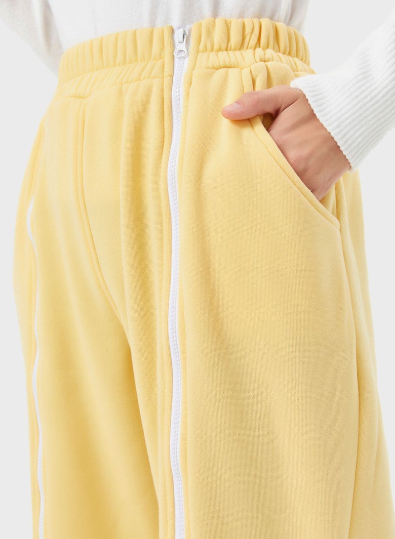 Zip Detail Sweatpants