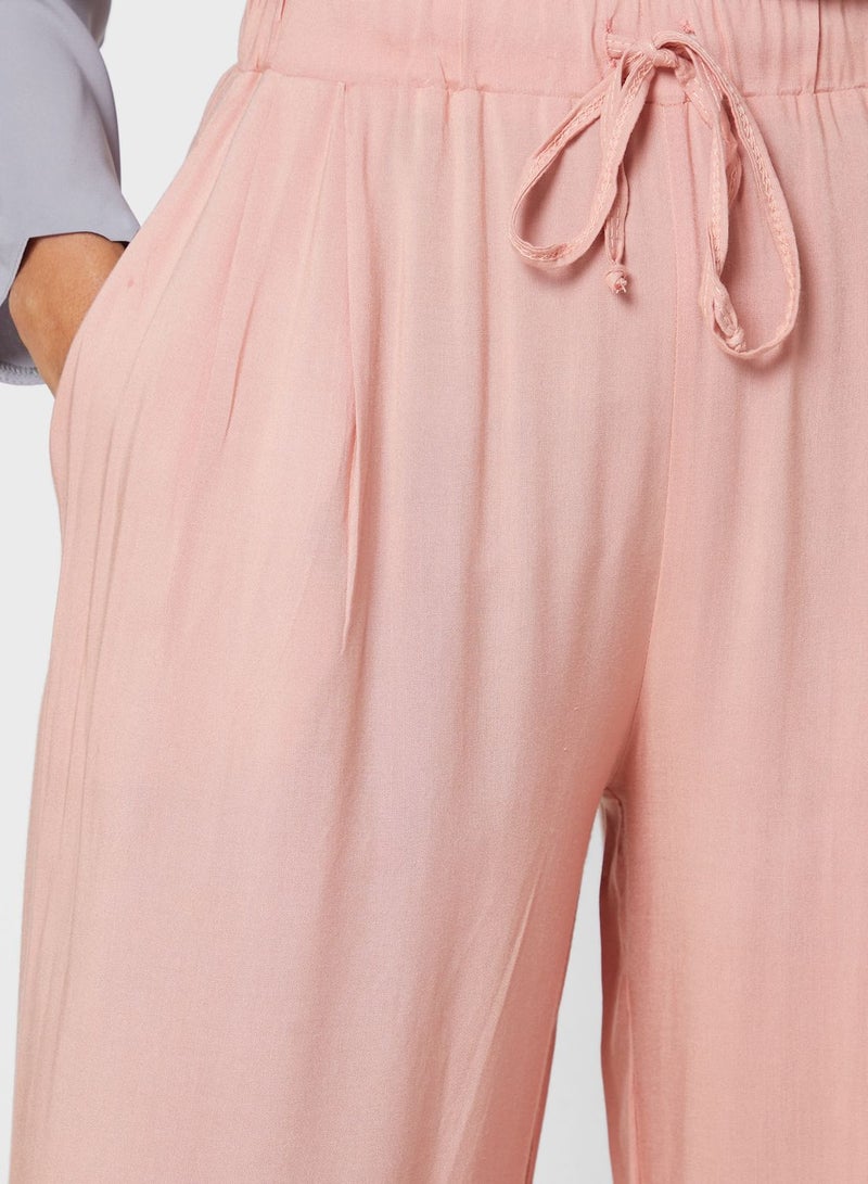 Drawstring Waist Pants