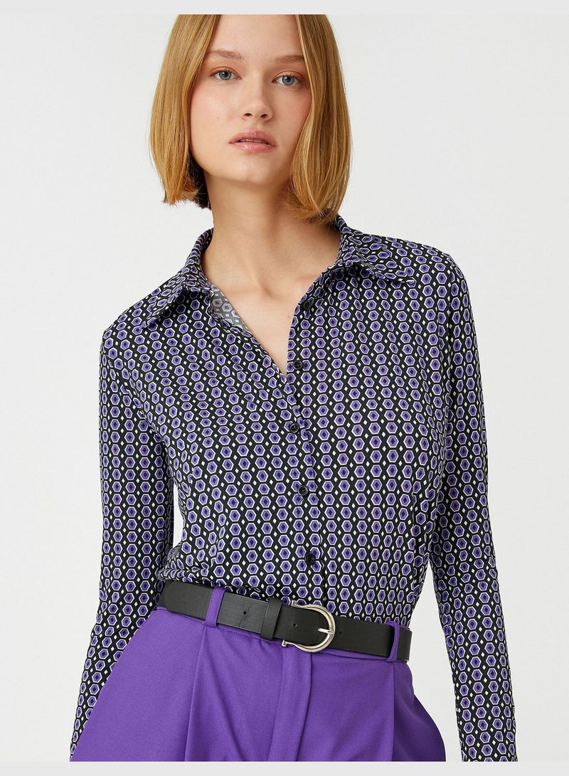 Geometric Patterned Shirt