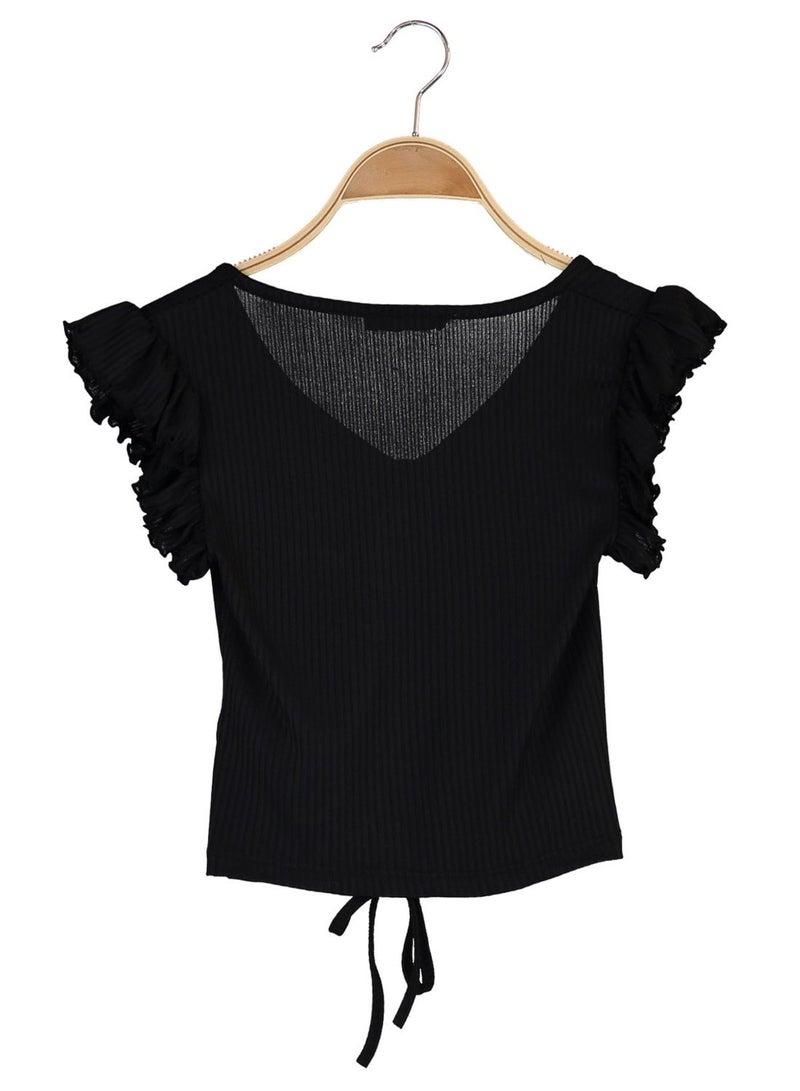 Crew Neck Knitted Top