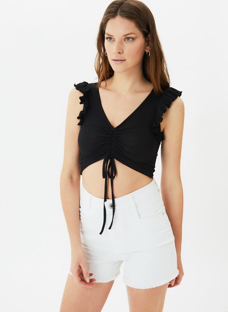 Crew Neck Knitted Top