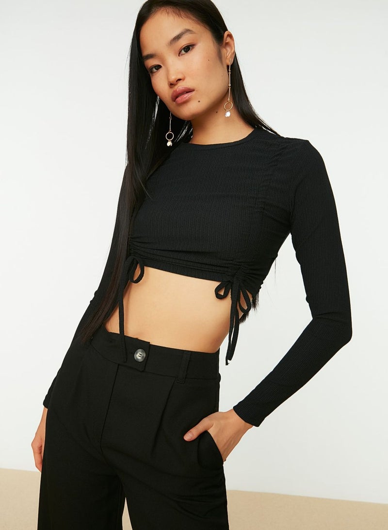 Ruched Crop Top