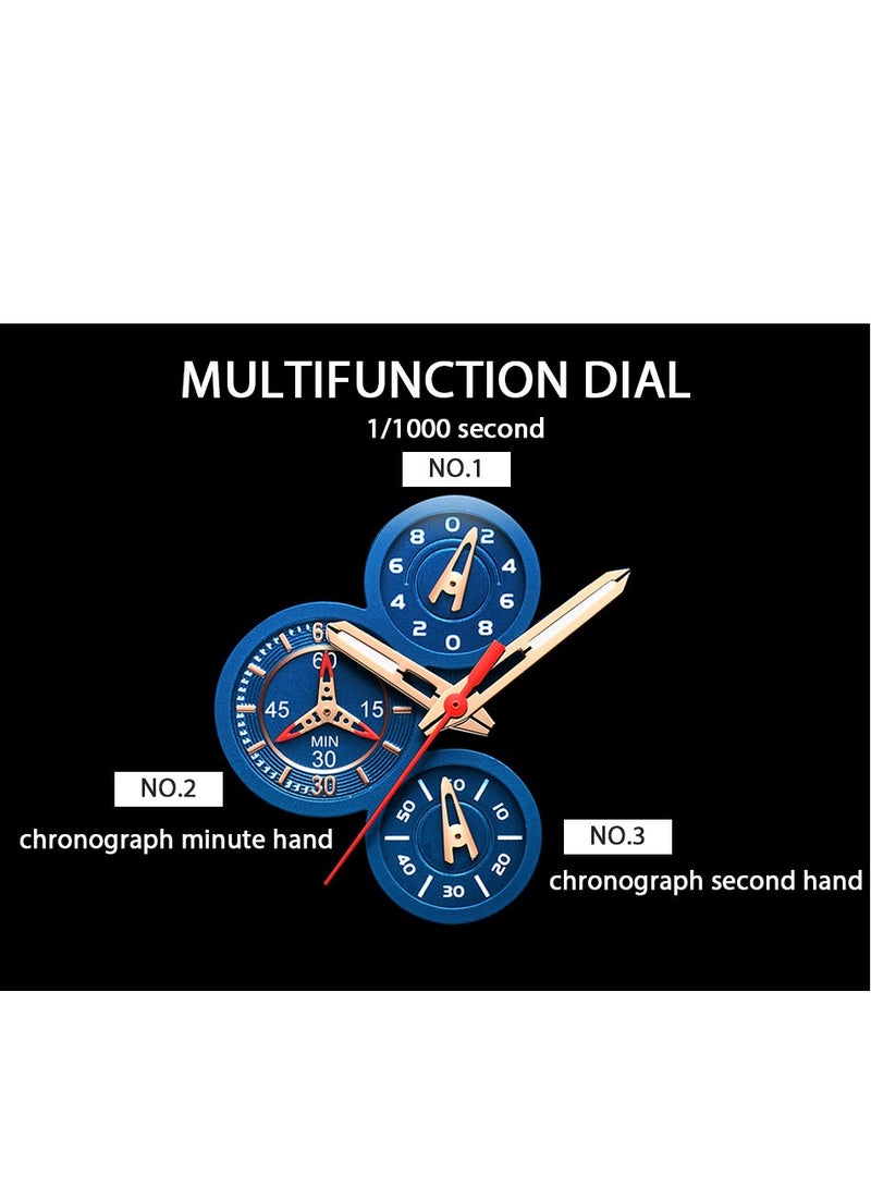 Men's Newest Wristwatch Fashion Chronograph Waterproof Sports Watches with a Box