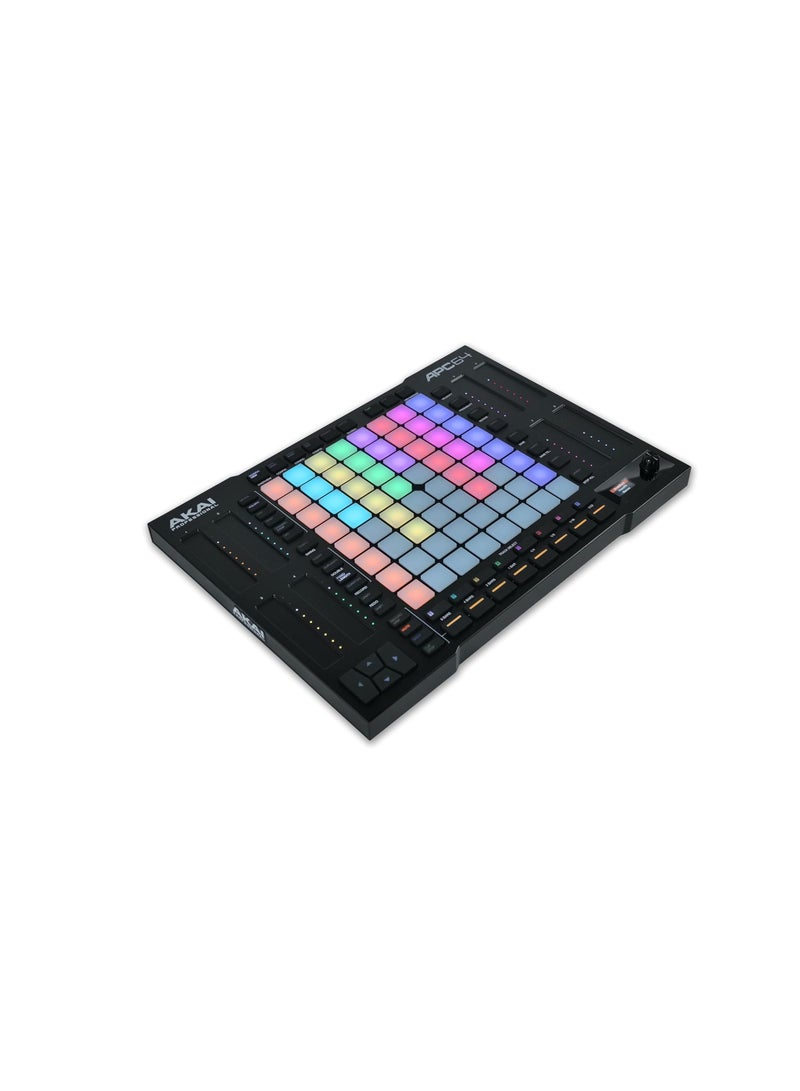 AKAI Professional APC64 Ableton MIDI Controller with 8 Touch Strips, Step Sequencer, 64 RGB Velocity-Sensitive Pads, CV Gates, MIDI In & Out, USB-C