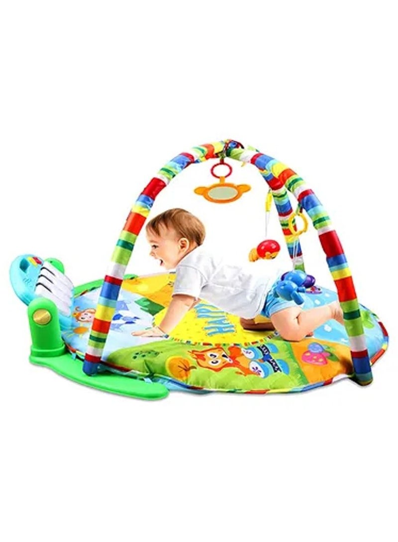 Educational Children's Musical, Fitness Mat With Piano Microphone And Pendants
