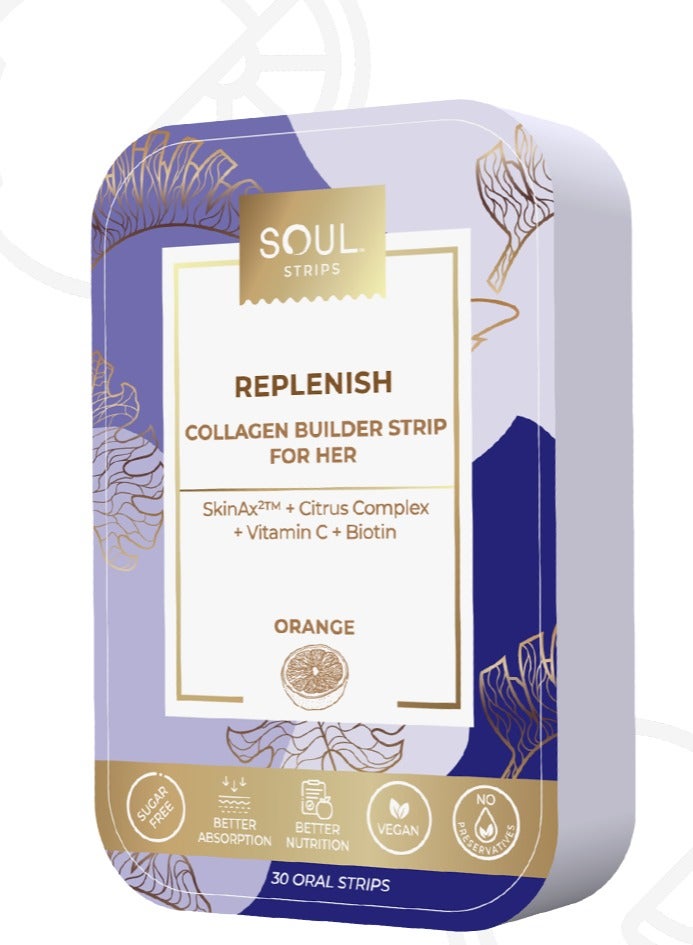 Replenish Collagen Builder Strips for Her pack of 30 strips