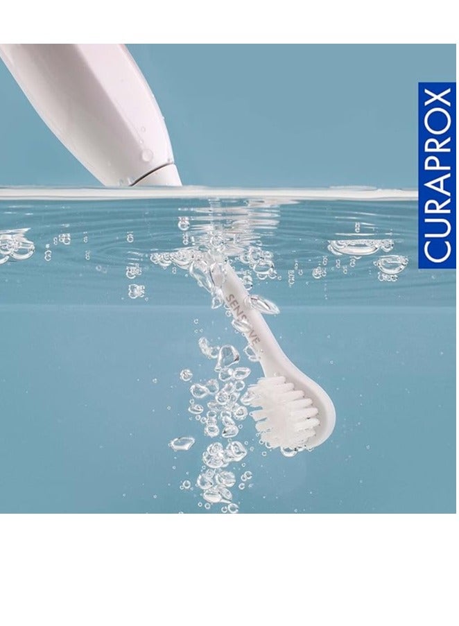 Curaprox Hydrosonic Easy Toothbrush - Curaprox Electric Toothbrush for Adults with 3 Cleaning Levels