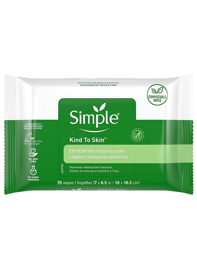 Exfoliating Facial Wipes 25 Count (2 Pack)