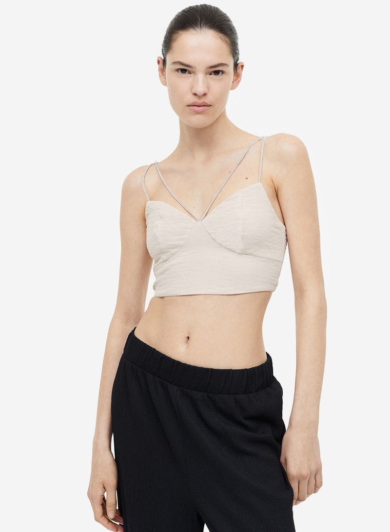 Strap Detail Crop Top