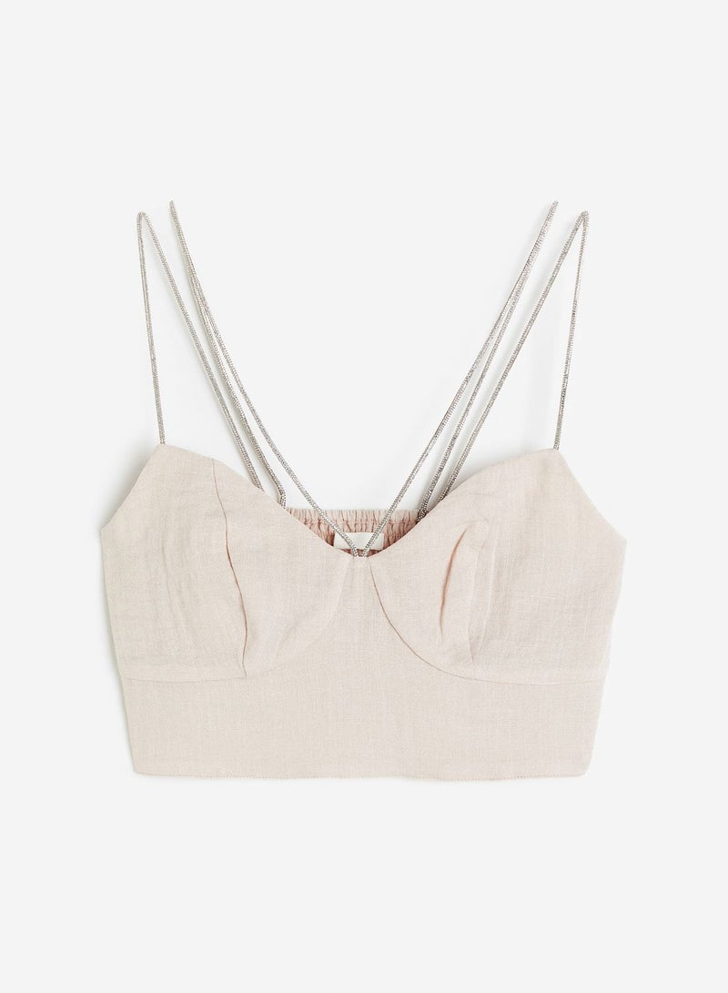 Strap Detail Crop Top