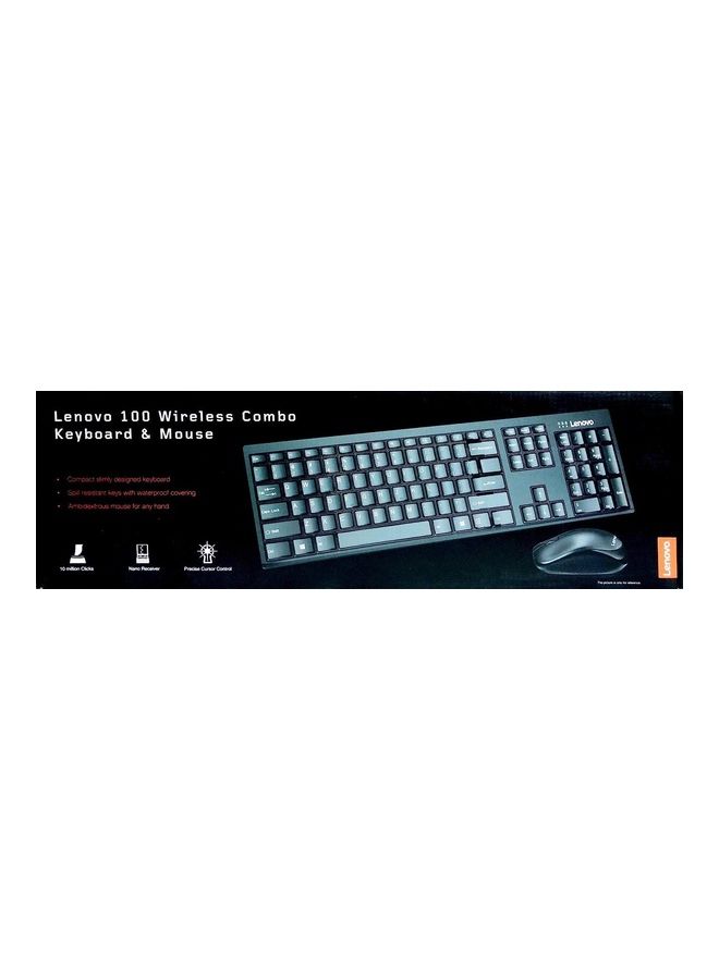 Lenovo 100 Wireless Keyboard and Mouse Combo