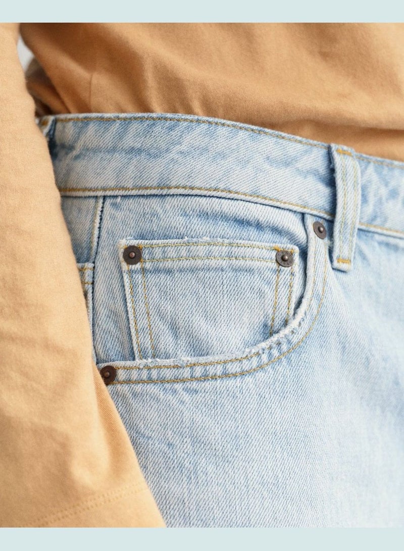 GANT High-Waisted Straight Authentic Jeans