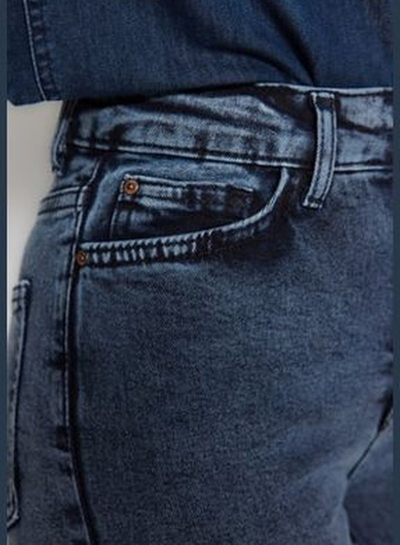 Midnight Blue High Waist Flare Jeans TWOAW24JE00043