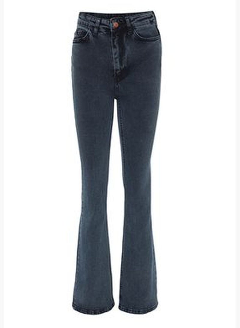 Midnight Blue High Waist Flare Jeans TWOAW24JE00043