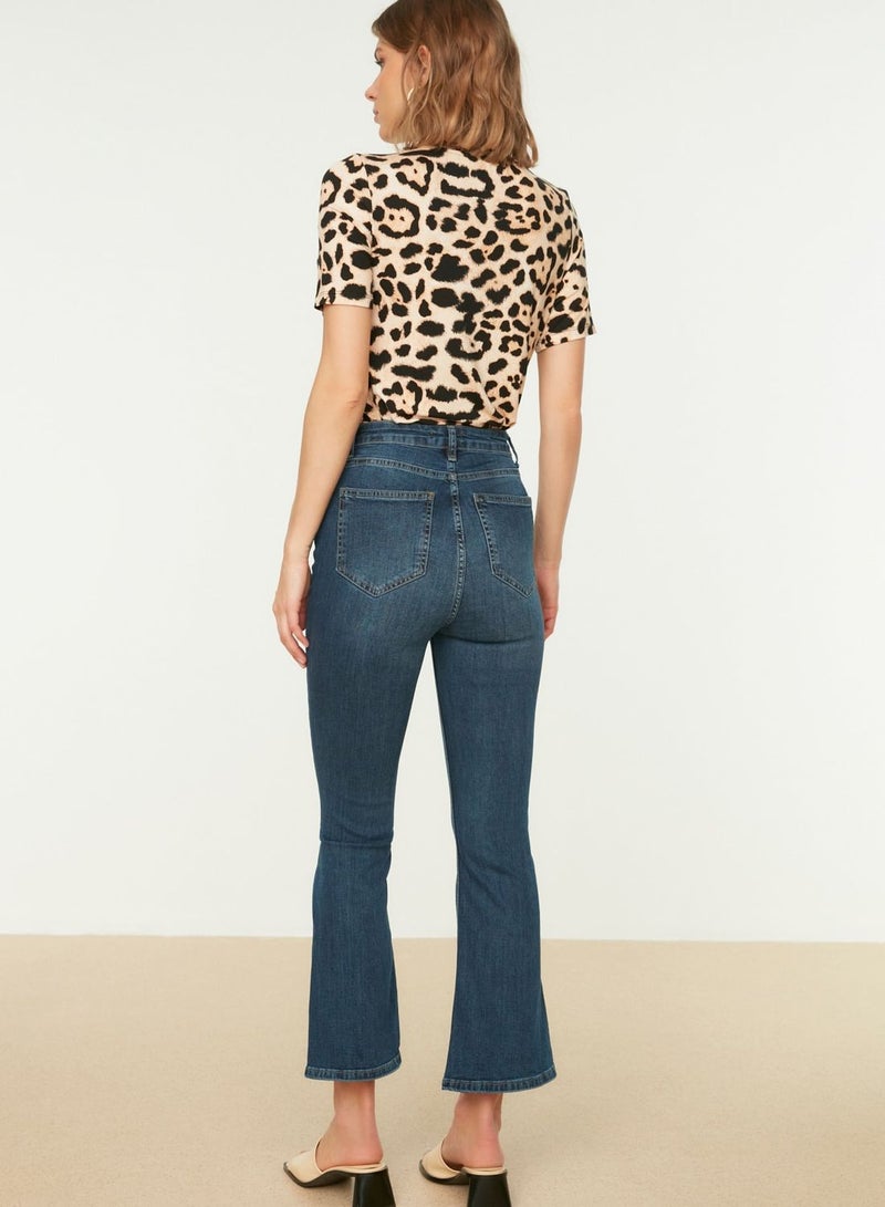 High Waist Ankle Jeans