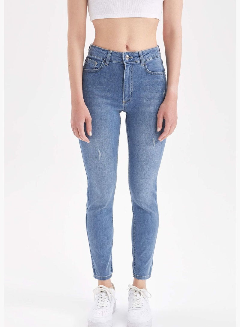 Skinny Fit Straight Leg Jeans