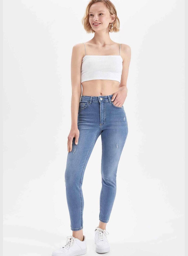 Skinny Fit Straight Leg Jeans